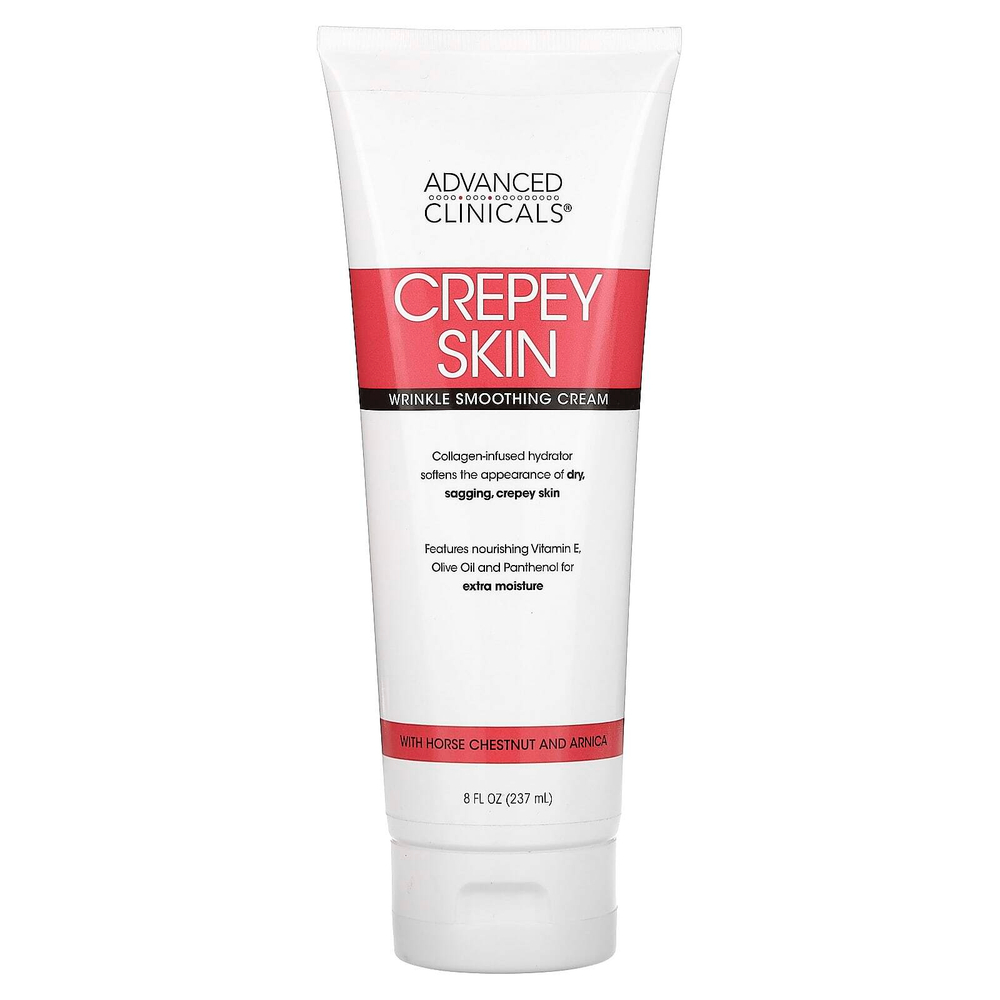 Advanced Clinicals, Crepey Skin, крем для разглаживания морщин, 237 мл (8 жидк. унц.)