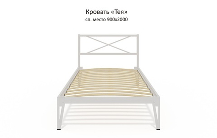 Кровать Форвард КМД 37 ТЕЯ 160 белый