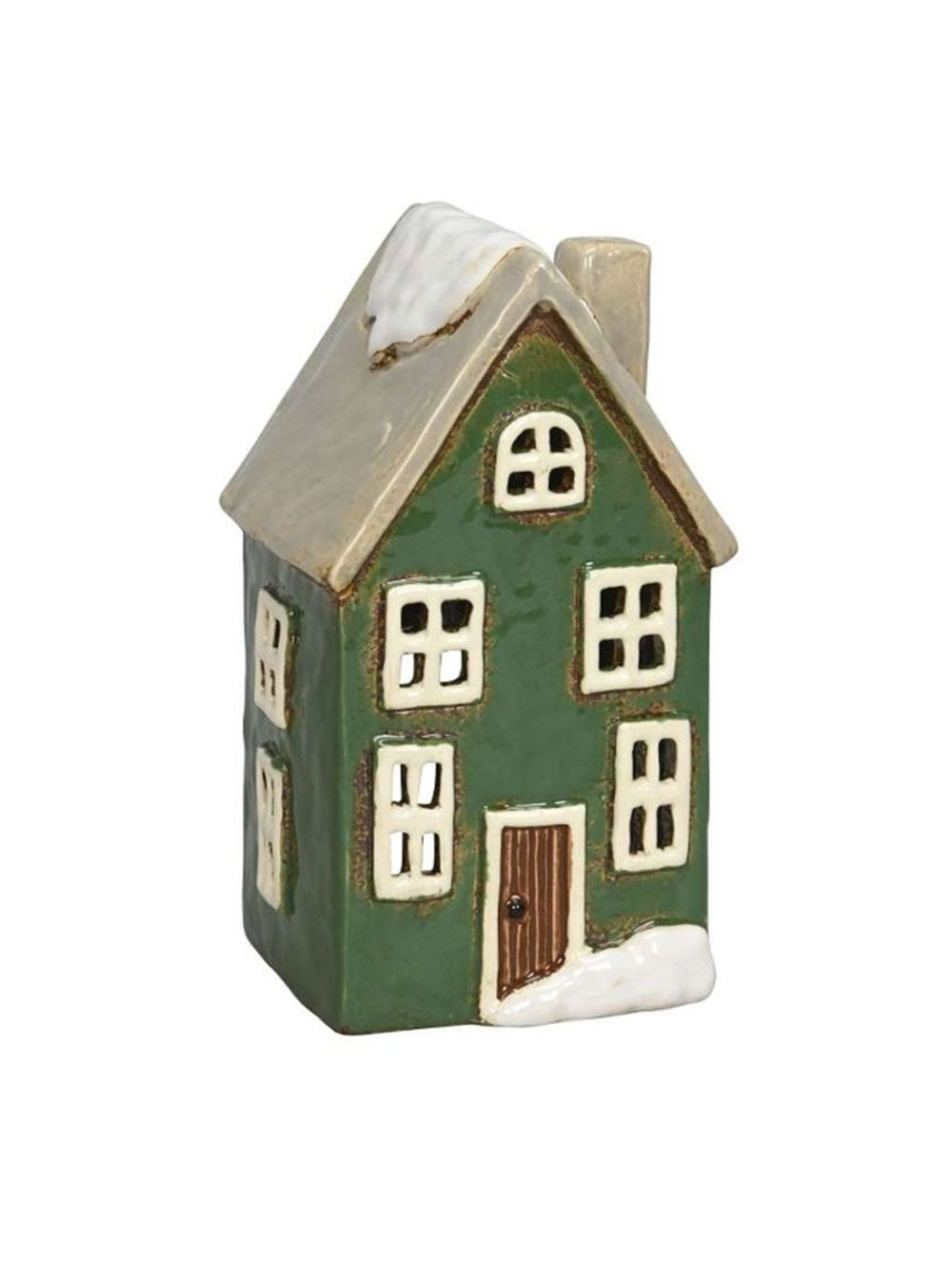 Подсвечник "Зеленый домик" 10x9xH18,5 см