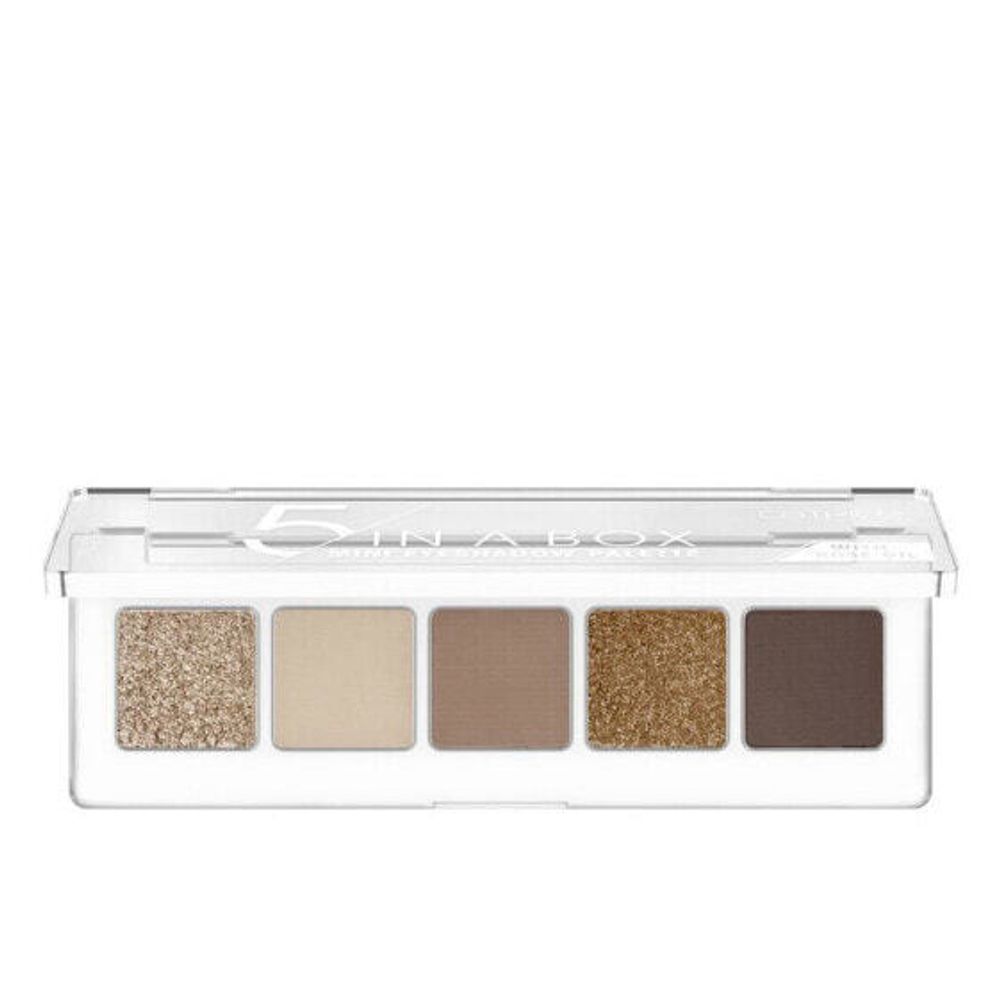 Тени 5 IN A BOX mini eyeshadow palette #010-golden nude look