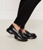 Кожаные лоферы Karl Lagerfeld - черный(KL42111)