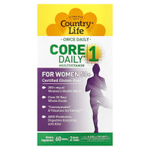Country Life, Мультивитамины Core Daily-1 для женщин старше 50 лет, 60 таблеток