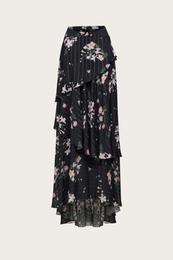 ЮБКА ИЗ ВИСКОЗЫ С АВТОРСКИМ ПРИНТОМ