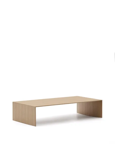 Litto Журнальный столик из шпона дуба натурального цвета 140 x 70 см