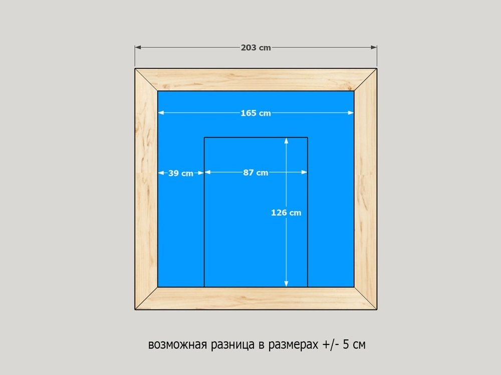 Купель для бани и улицы 203*203