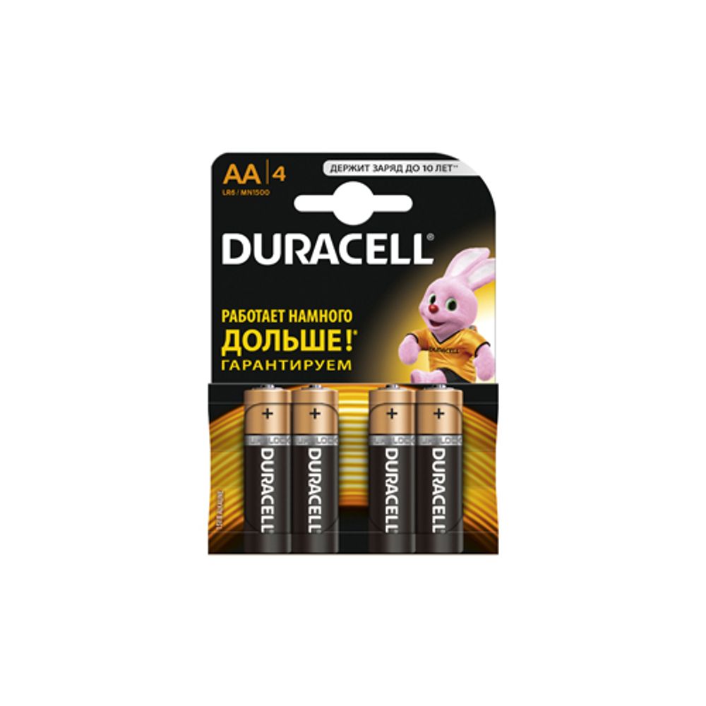 Duracell LR6-4BL BASIC NEW | Батарейки Щелочные (Алкалиновые)