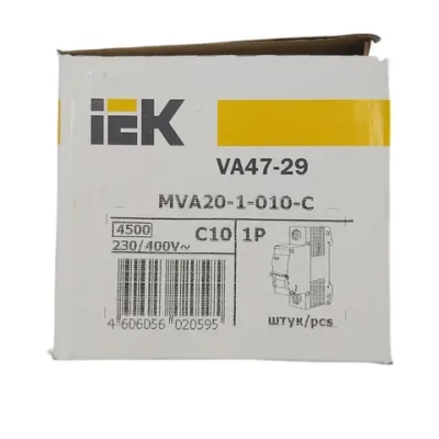Автоматический выключатель IEK серия KARAT ВА47-29 1р 10А 4.5кА MVA20-1-010-C - 1шт