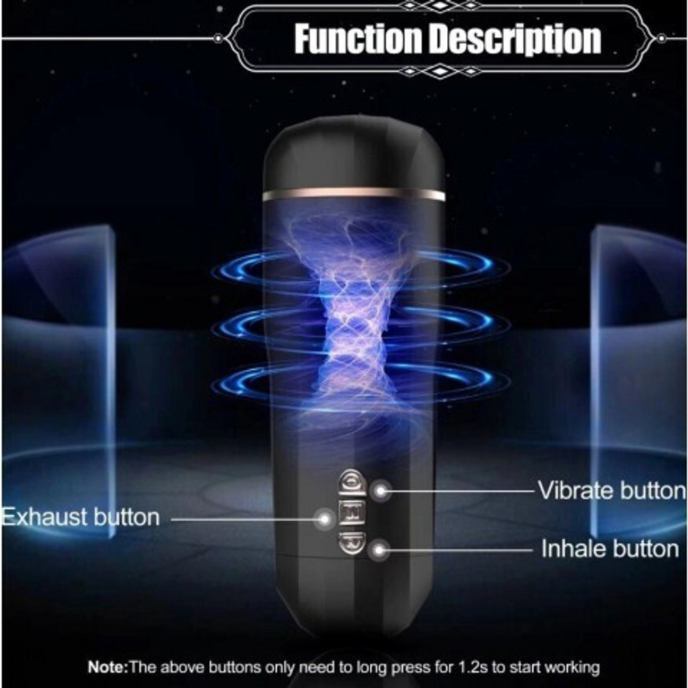 Автоматический вакуумный мастурбатор с вибрацией