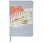 Ежедневник датированный 2022 А5 138x213 мм BRAUBERG "Vista", под кожу, "Botanica", 112843