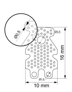 Мембрана титановая под спейсер