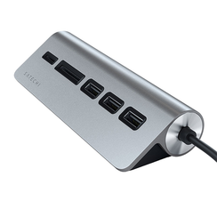 USB-концентратор Satechi Type-C USB Hub (ST-TCHCRM) серый космос