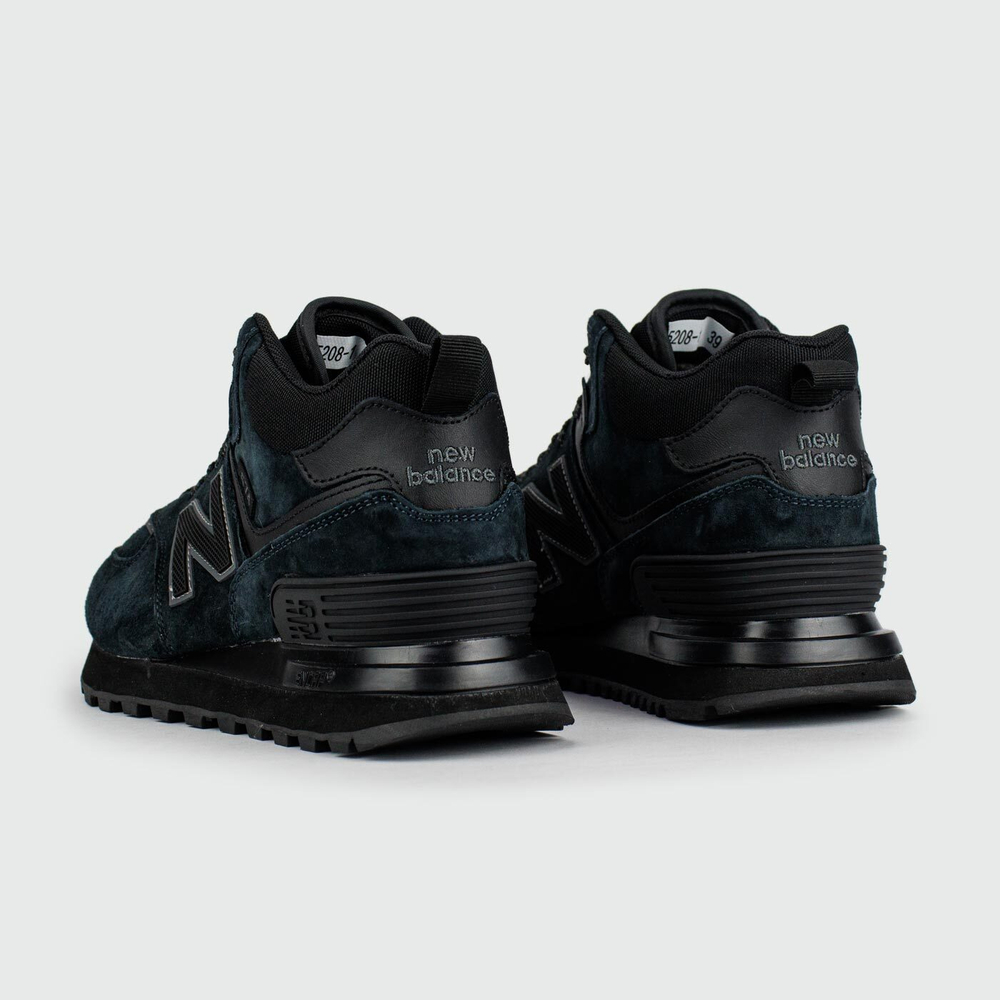 Кроссовки New Balance 574 Mid Navy Black with Fur Wmns