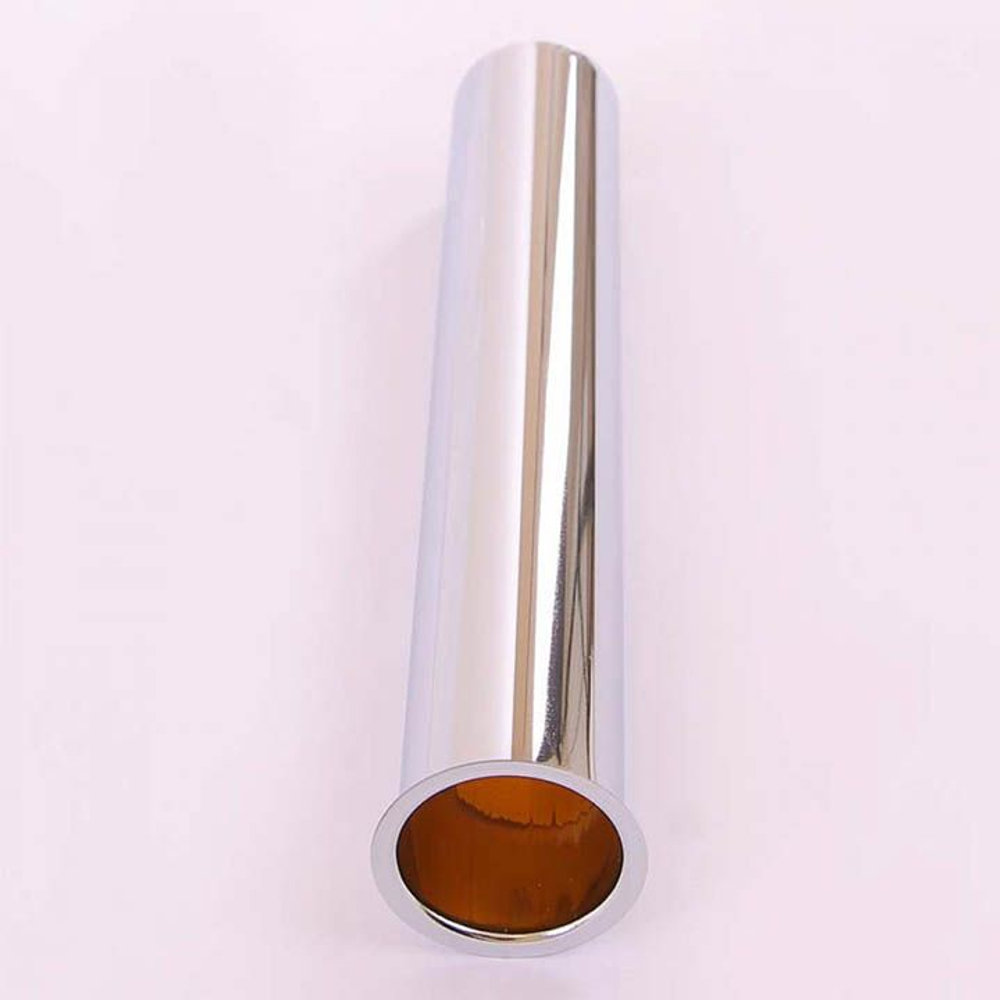 Патрубок отводящий прямой (трубка латунь), отбортованная кромка 32х250 мм, хром, Viega (Виега)