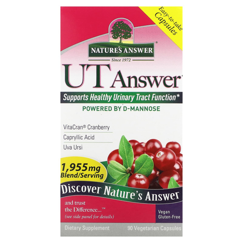 Nature's Answer, UT Answer, 90 вегетарианских капсул