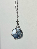 Авоська-подвеска для кристаллов серебристая S