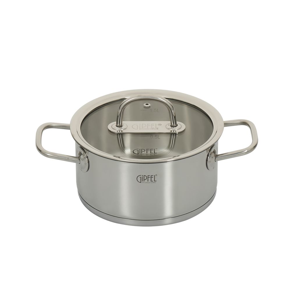 Кастрюля из нержавеющей стали Gipfel Capella 2697 18 см/2 л