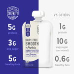 Serenity Kids, Смузи без молочных продуктов с белком, для детей от 6 месяцев, ягодный орех, 99 г (3,5 унции)
