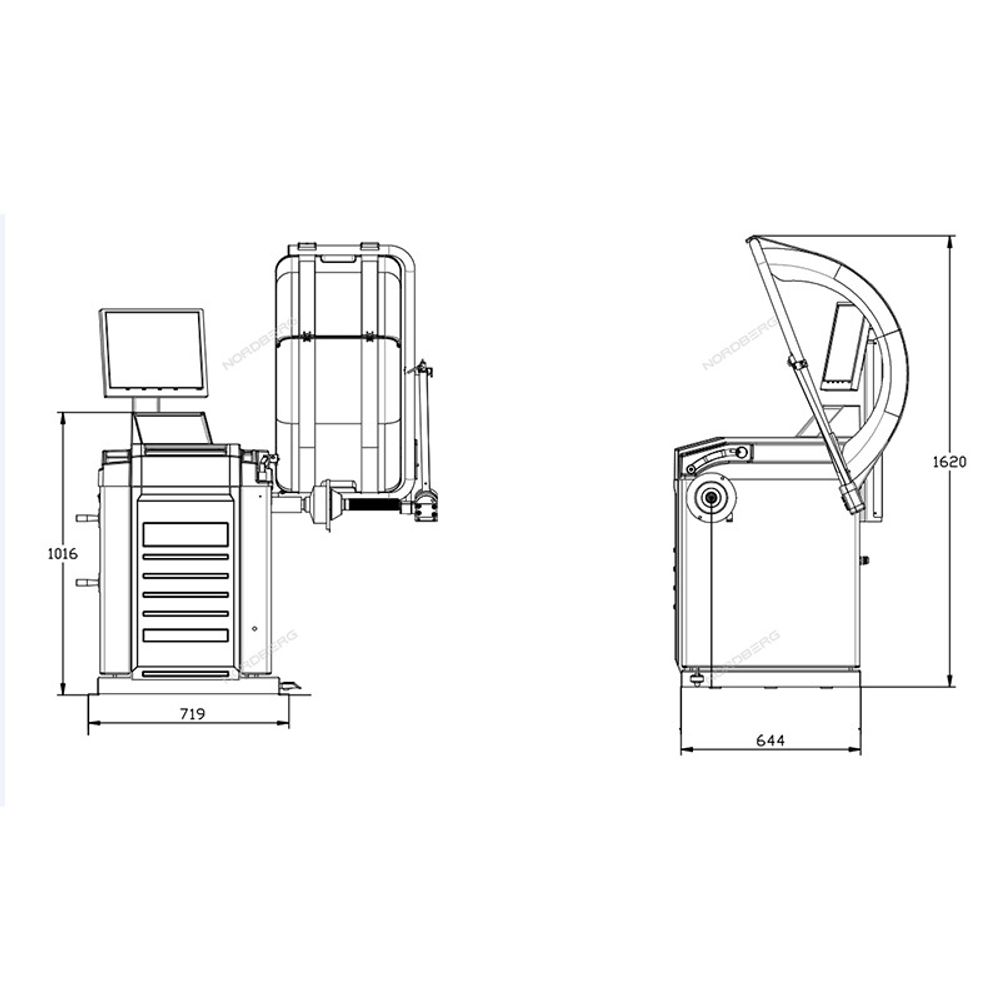 NORDBERG (4523A) Балансировочный станок автомат с дисплеем