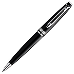 Шариковая ручка Waterman Expert Black CT S0951800 цвет черный с палладиевым покрытием в подарочной упаковке