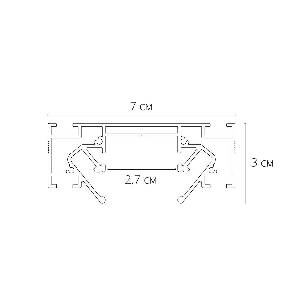 Профиль для монтажа накладного шинопровода Arte Lamp