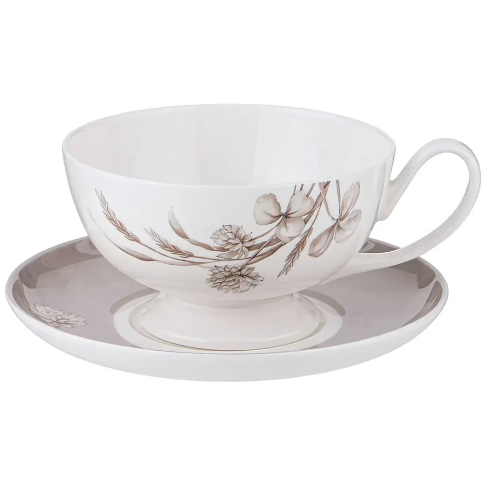 Чайная пара 350мл «WHITE FLOWER»