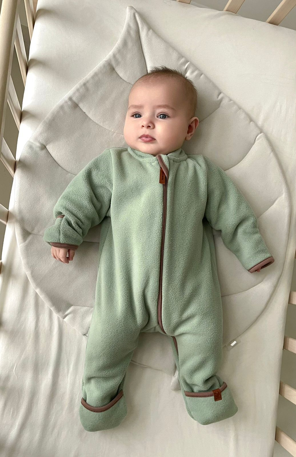Комбинезон из флиса "Cute" (базилик)