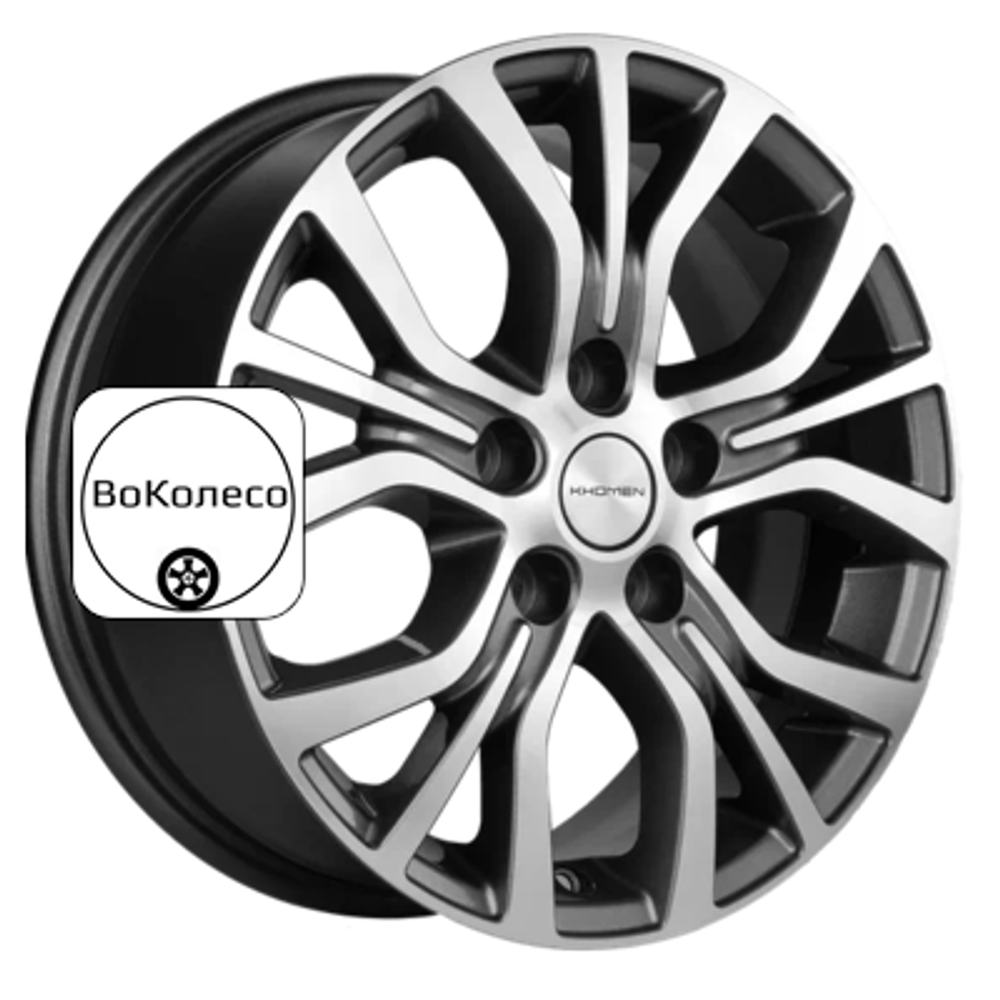 6,5x16/5x110 ET43 D65,1 KHW1608 (Opel Zafira) Gray-FP Khomen Wheels