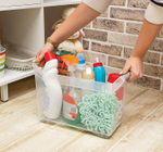 Органайзер с ручкой на колесах 10,5л Прозрачный