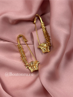 Брошь булавка Верс. золотой хребет медузы