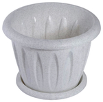 Горшок "Фелиция" 0.4 с под.мрамор