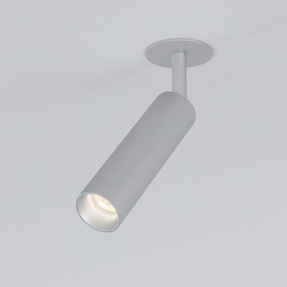 Встраиваемый светодиодный спот Elektrostandard Diffe 25040/Led серебряный a058227