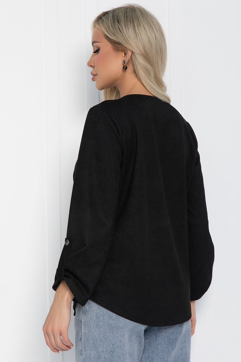 Блуза Линия успеха (черная) Б12558-12 LT Collection