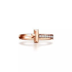 Кольцо из розового золота 18к(750проба), Tiffany, T1 💖