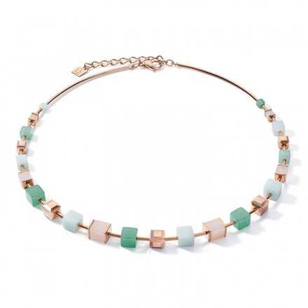 Колье Coeur de Lion Green Beige 5059/10-0510 цвет белый, зеленый