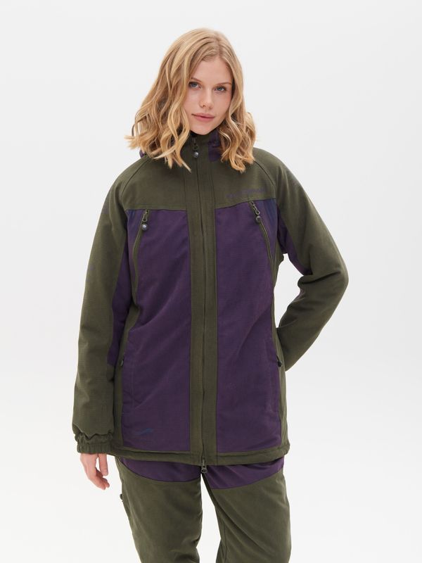 Костюм демисезонный женский Селенга ткань Исландия цвет Хаки/Фиолетовый