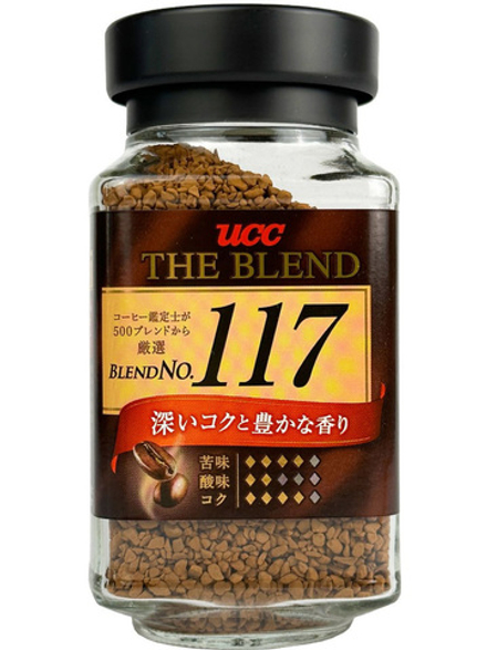 Кофе растворимый UCC коллекция №117 (крепкий), стеклянная банка, 90 г, Япония