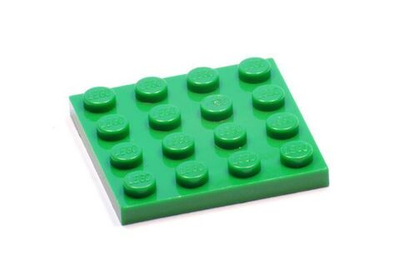 Lego Плитка 4x4 (зеленая) 4243821