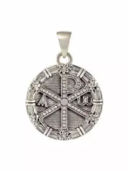 Хризма Монограмма Христа - подвеска из серебра