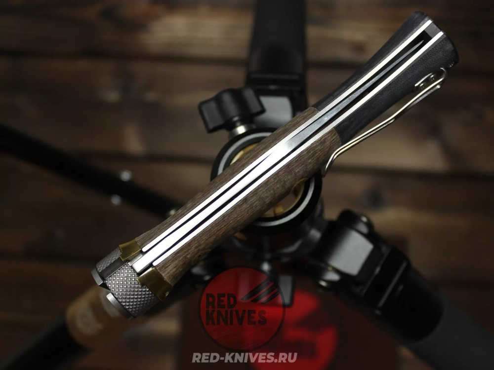 Складной нож Reptilian Кабальеро-02 сталь D2, рукоять G10 + микарта