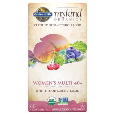 Garden of Life, Мультивитамины для женщин 40+, MyKind Organics Women's Multi 40+, 60 вегетарианских таблеток