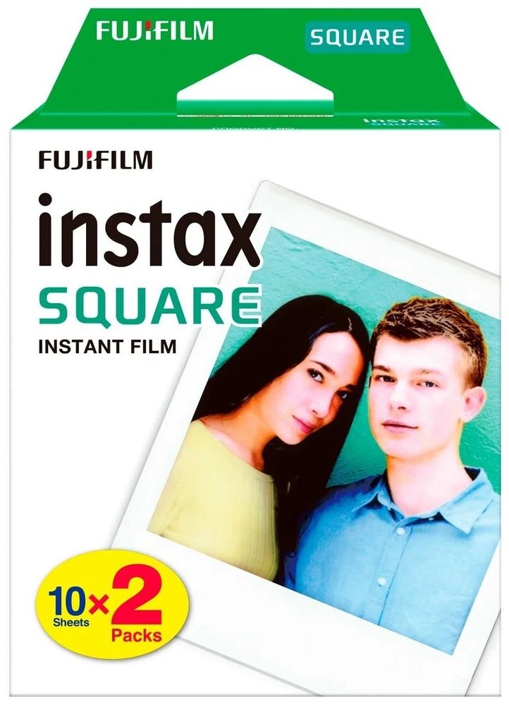 Картридж для моментальной фотографии Fujifilm Instax Square, 800 ISO, 20 шт., белый