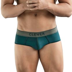 Мужские трусы брифы зеленые Clever NATURA PIPING BRIEF 177910
