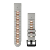 Quickfit 22 watch band  for gray/Ember Orange silicone
