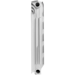 Радиатор алюминиевый STOUT Gamma 500 - 12 секций (подключение боковое, цвет белый)