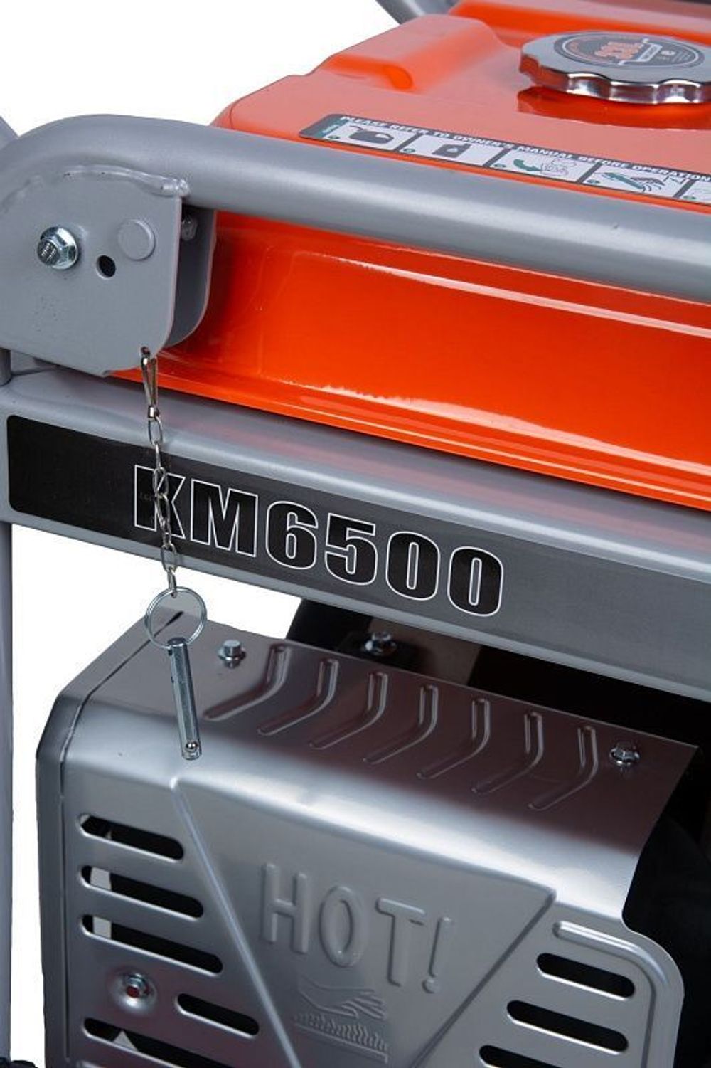 Генератор бензиновый TOR KM6500H - [5 кВт / 220V] эл. пуск, колеса