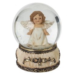 GAEM Фигурка декор в стекл шаре "Ангел", D 6.5 см, L6,5 W6,5 H9 см