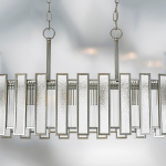 712164 Люстра AGAVE 6х40W E27 СЕРЕБРО С ПАТИНОЙ/ПРОЗРАЧНЫЙ