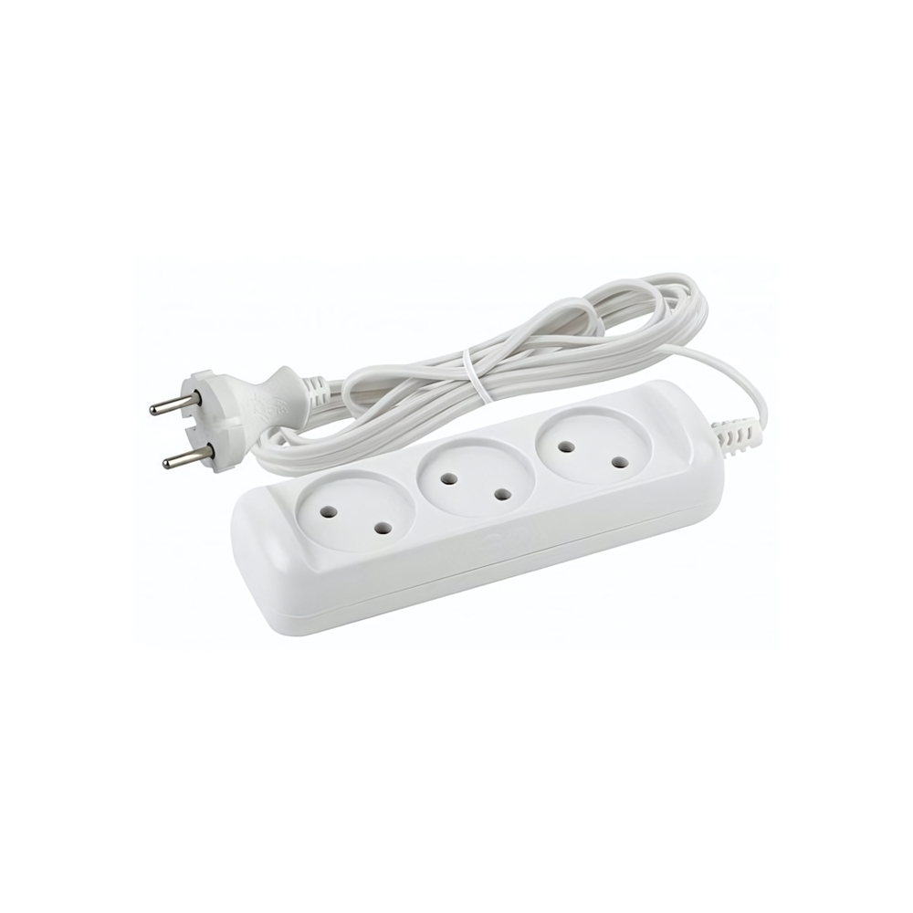 Удлинитель 3гнезда 1.5м с заземлением ПВС 2200Вт 3x0.75мм² Эра (5/20)