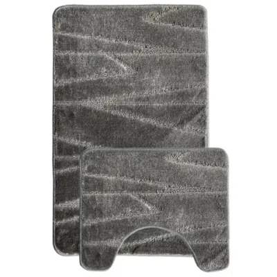 Коврик из п/п на латексной основе, L'CADESI LEMIS, 50см из 2 штук,92506 серый 3217 , Ту