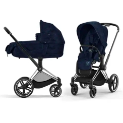 Детская коляска Cybex Priam IV 2 в 1 Rebellious Luxury Denim Blue